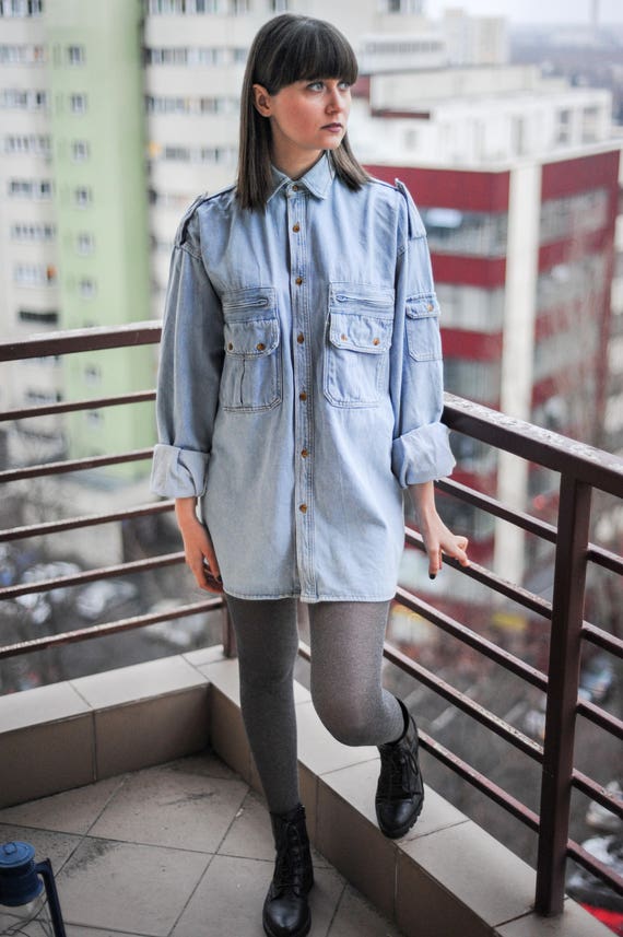 Vintage Oversized Denim Shirt