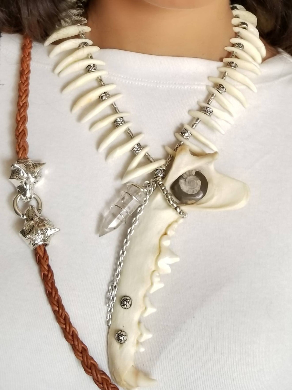 Coyote teeth necklace Etsy