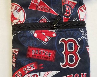 Pick your fabric!! - MLB Boston Red Sox inspired Small Crossbody Adjustable bag stadium