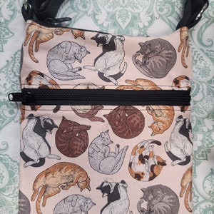 Cute kitty Cats Small Crossbody Adjustable bag