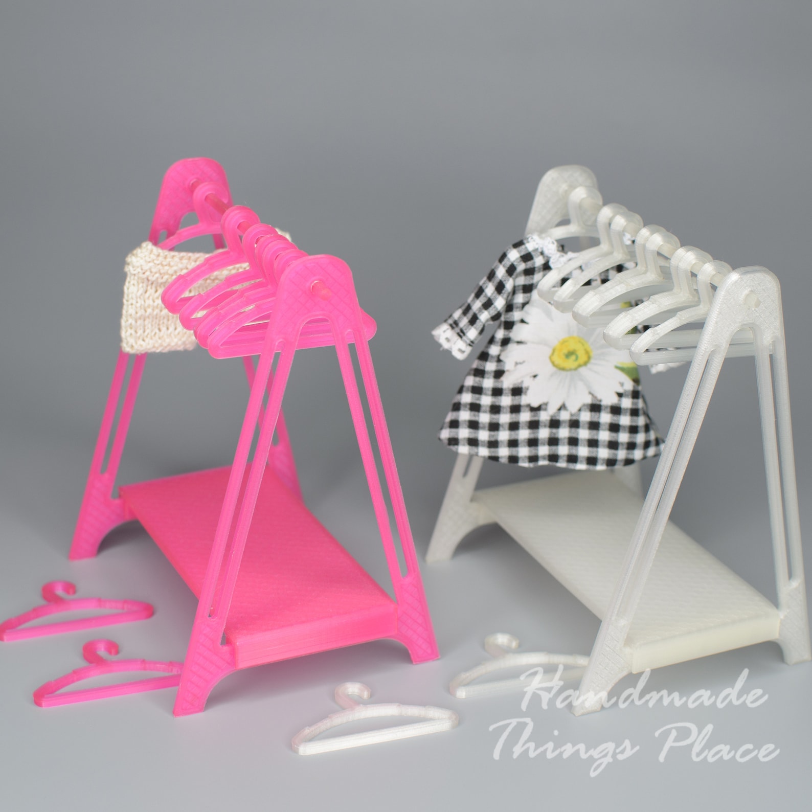 Sets of miniature hangers for 1/6 doll clothes. Barbie Etsy