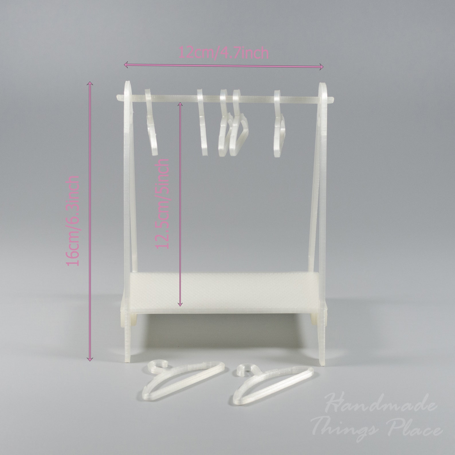 MIniature doll size clothes rack with set 5 or 10 clothes Etsy