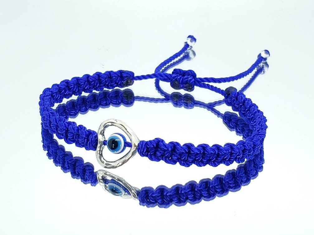 Evil Eye Bracelet Blue String Evil Eye Protection Wristband | Etsy