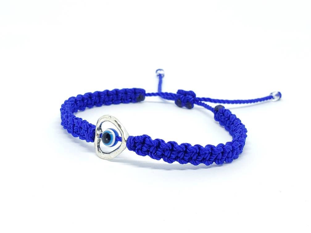 Evil Eye Bracelet Blue String Evil Eye Protection Wristband | Etsy
