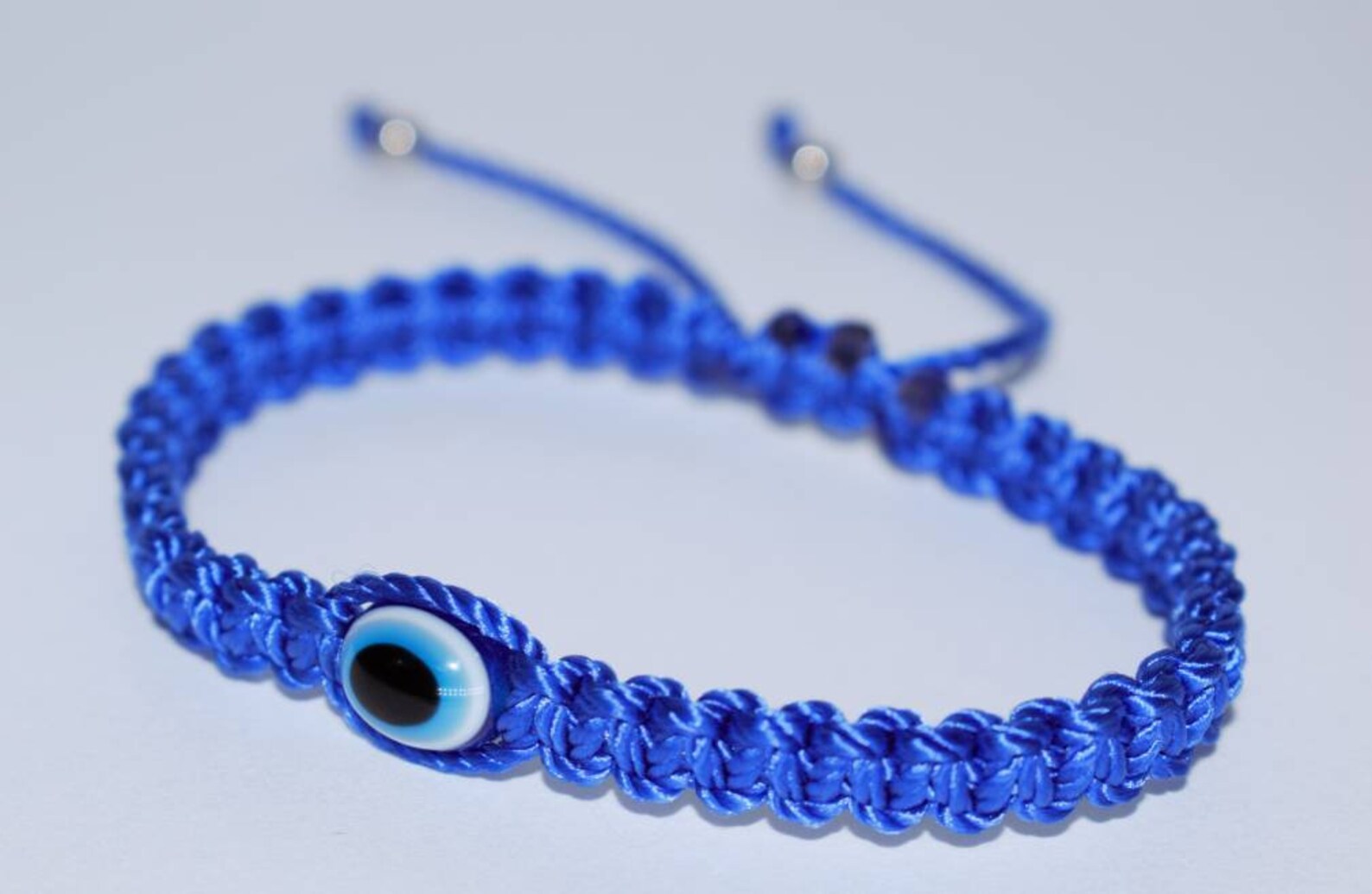 Evil Eye Amulet Bracelet Good Luck Blue String Wristband - Etsy