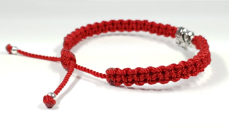 adjustable for man and woman red string Elephant bracelet red string bracelet with an elephant charm for good luck