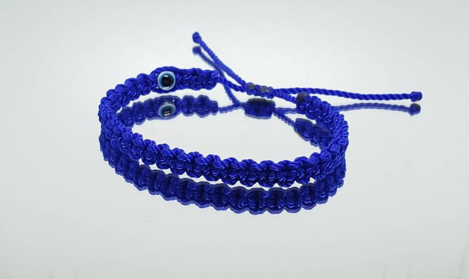 Good Luck Blue String Bracelet Evil Eye Protection Amulet Etsy