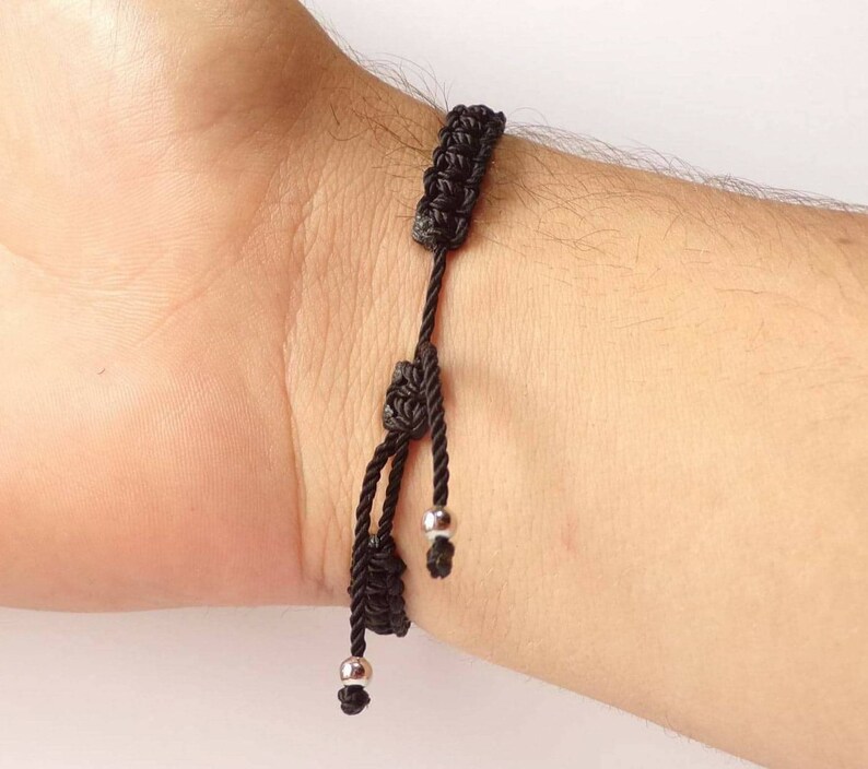 Hamsa hand black string bracelet, for happiness, luck, health, and good fortune, new. good luck and evil eye charm for man and woman image 7