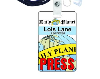 Lois Lane Everyday World Push P Novelty Identity Badge for photograph regarding Lois Lane Press Pass Printable called Lois Lane Everyday Environment Force P Novelty Identity Badge for