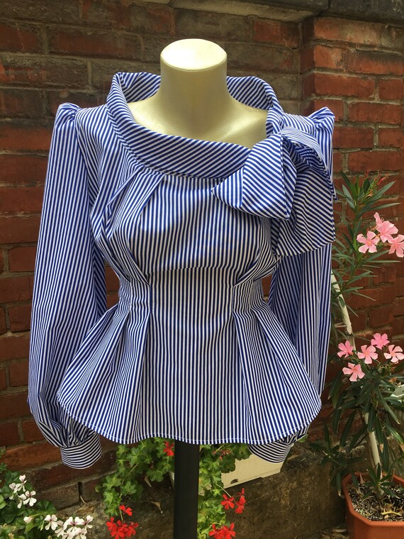 striped formal shirt womens