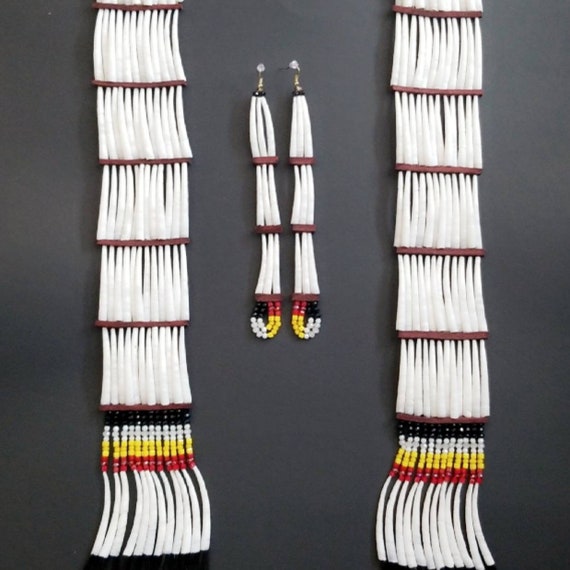 Dentalium Hairties Native American Regalia Etsy