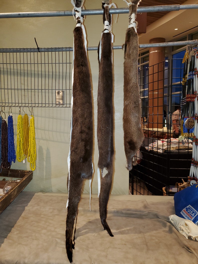 Otter hair wraps with leather | Etsy