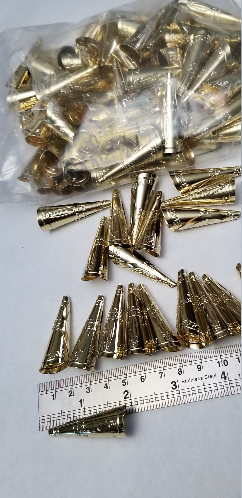 Jingle dress cones gold child size Etsy