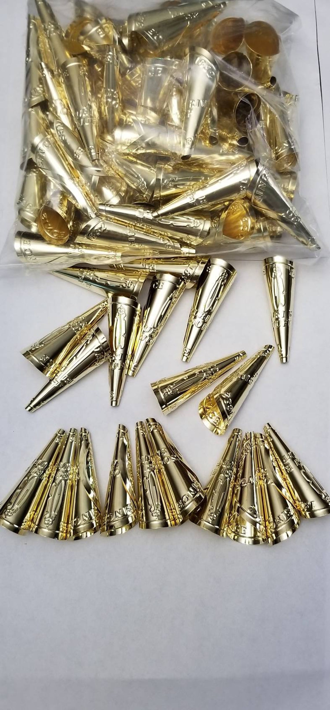 Jingle Dress Cones Gold ADULT Size Etsy