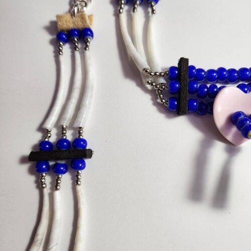 Dentalium Small Choker and shops earring set