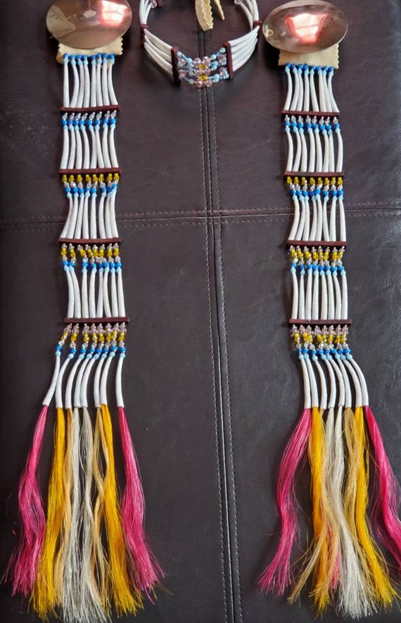 Dentalium Hairties Native American Regalia Etsy