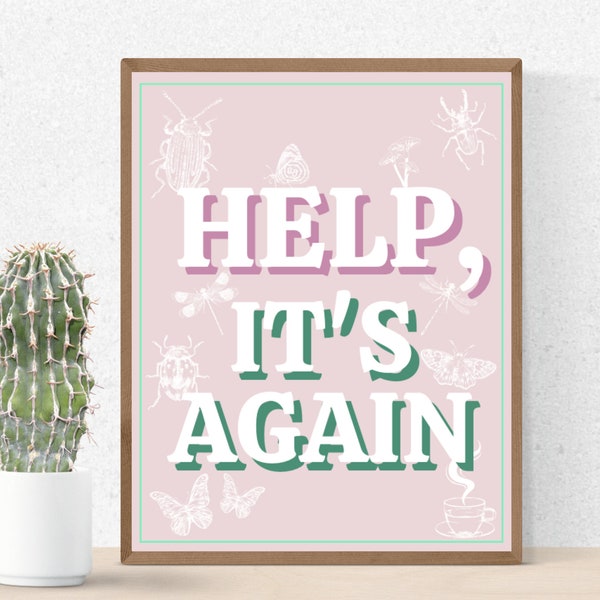 Help It's Again Critical Role Wall Art (8x10) - Caduceus Clay Home Decor Printable - INSTANT DOWNLOAD