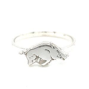 Razorback Ring Arkansas Inspired Ring Woo Pig Hog Ring