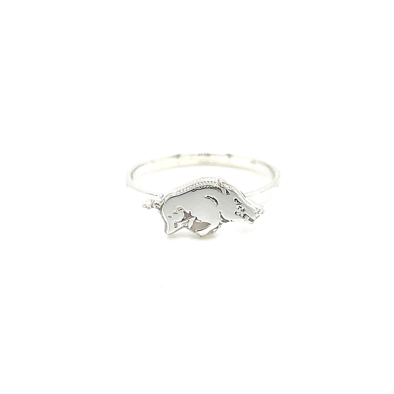 Razorback Ring Arkansas Inspired Ring Woo Pig Hog Ring - Etsy