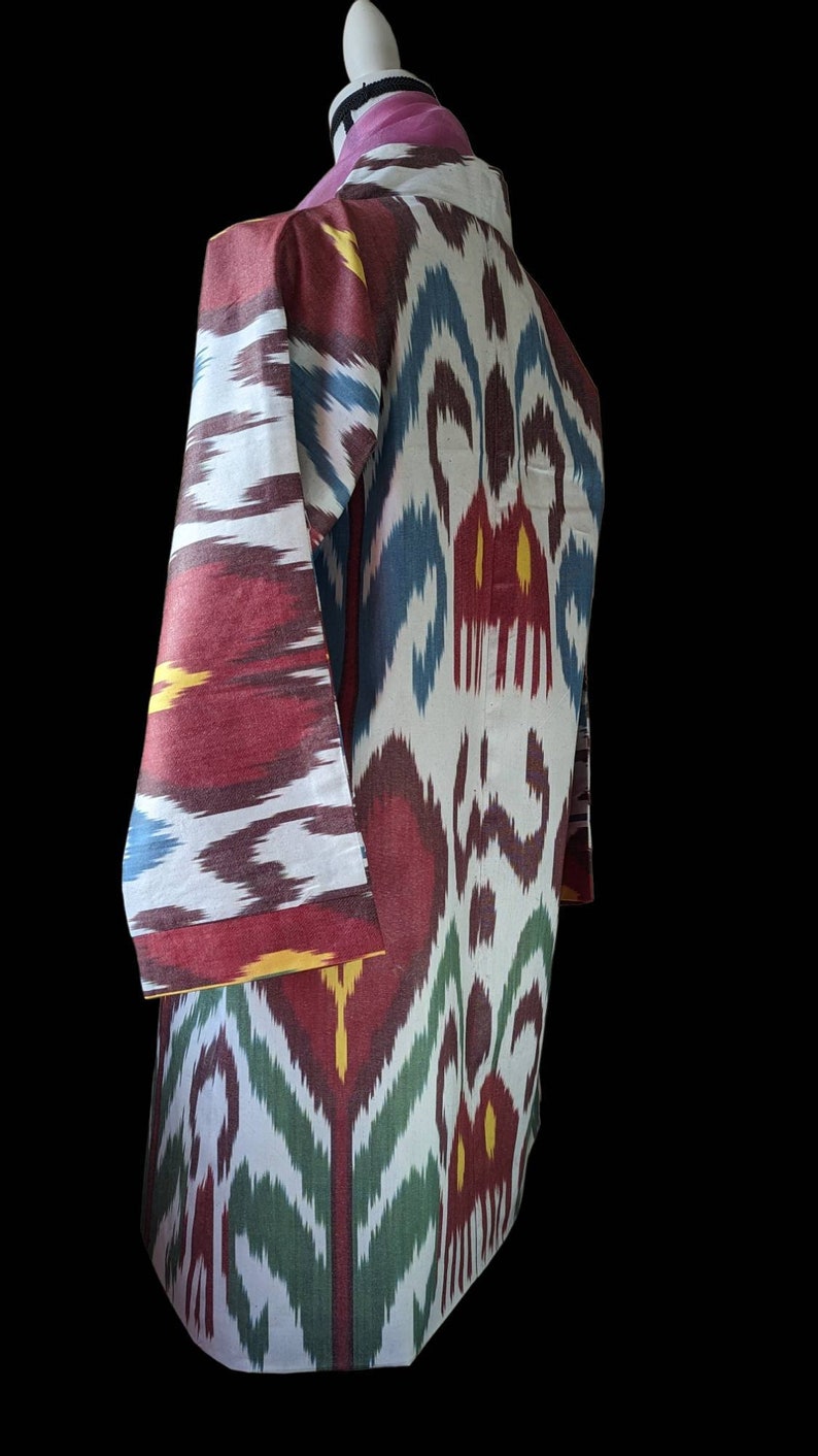 BLACK IKAT CROP JACKET