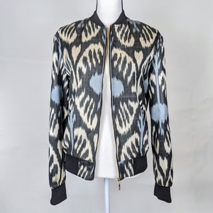 Blue Tribe Ikat Bomber Jacket