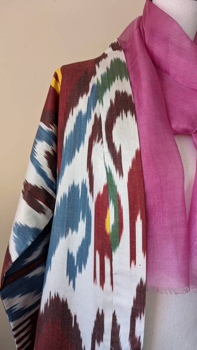 Ikat Red Cotton Blazer