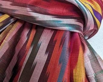 Silk ikat scaef "Rainbow"