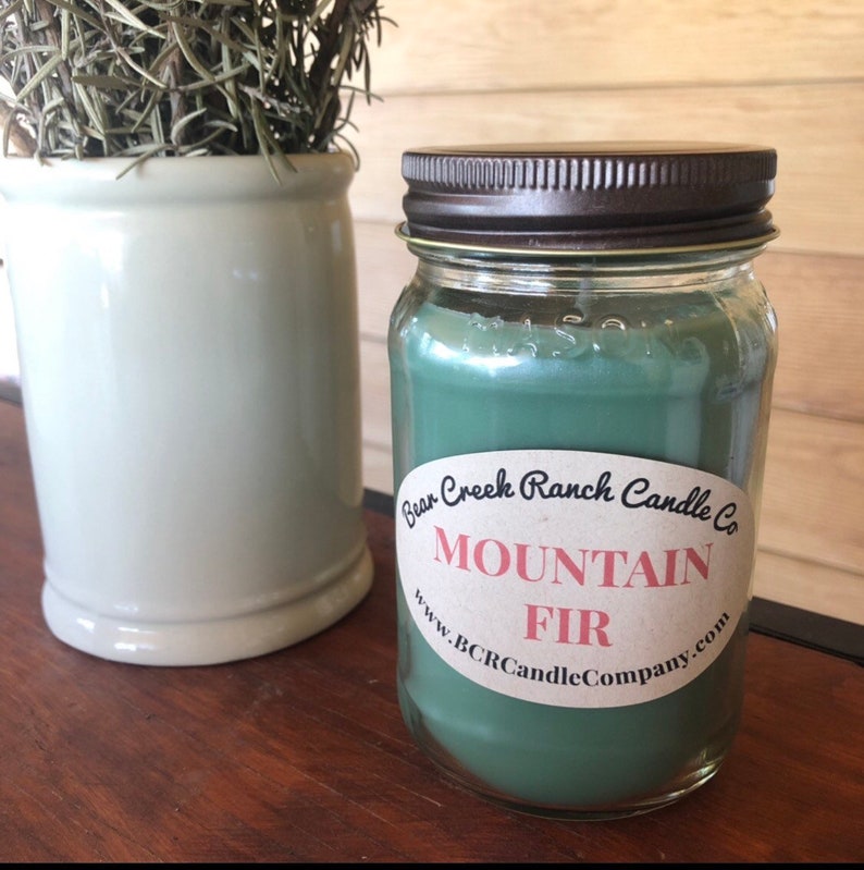 MOUNTAIN FIR / Scented Candles / Soy Blend Candles / Hand Poured