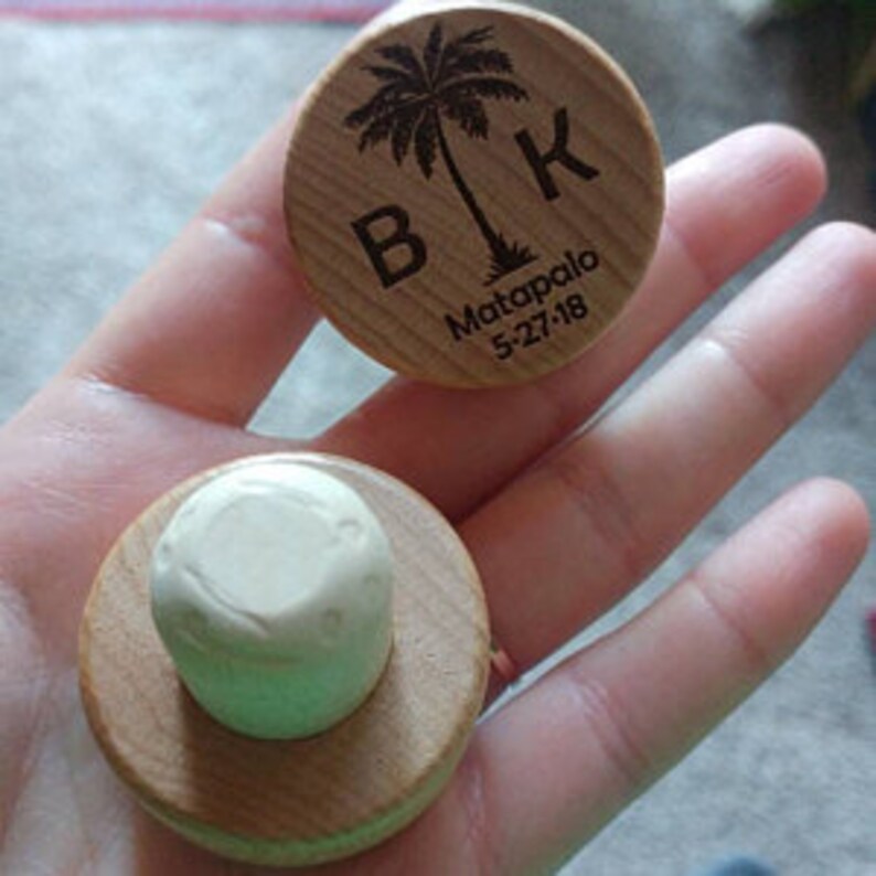 Wooden Wine Bottle Stopper Wedding Favor Party Favor Etsy