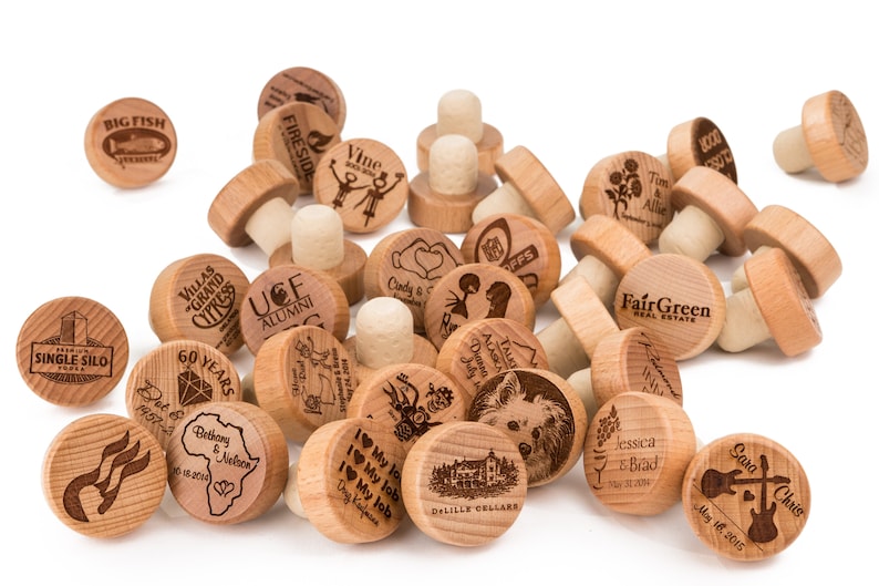 Wooden Wine Bottle Stopper Wedding Favor Party Favor Etsy
