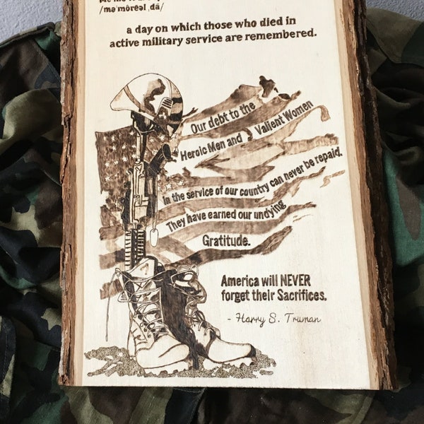 Fallen Soldier Memorial Plaque