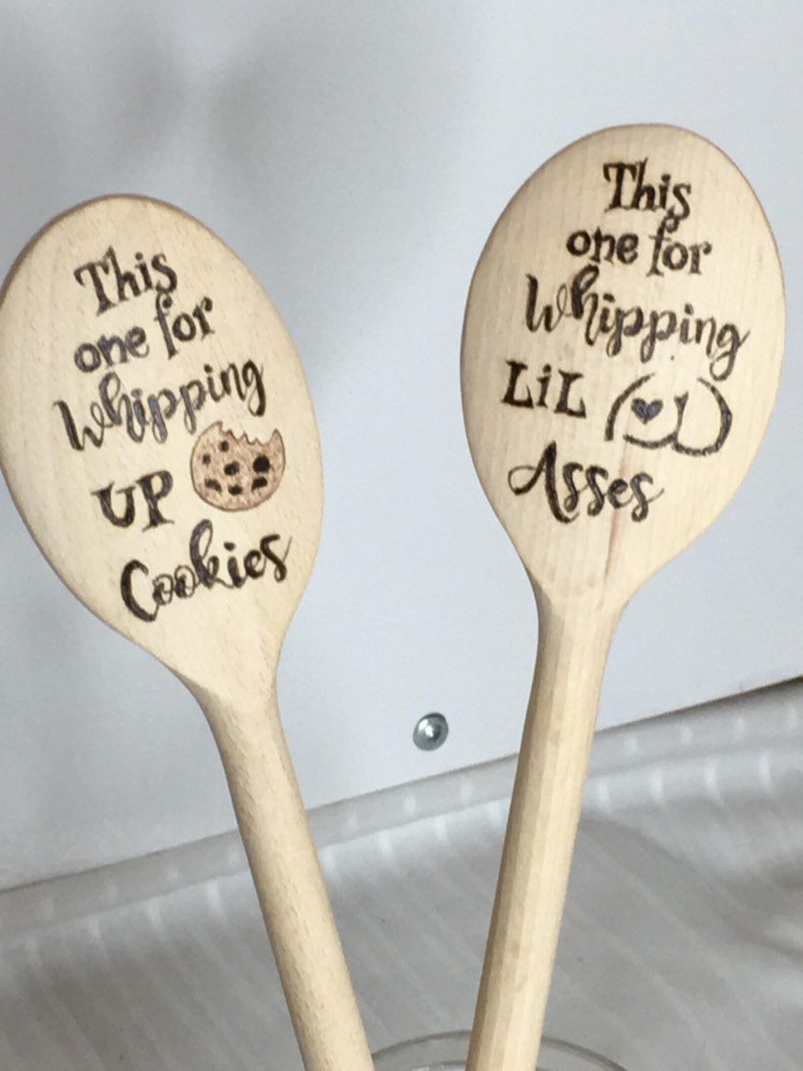 Wood Burned Cooking Spoons Funny Sayings Whipping Cookies Etsy