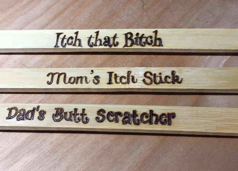 Back Scratchers Wood Burned Novelty Quotes Customizable Etsy