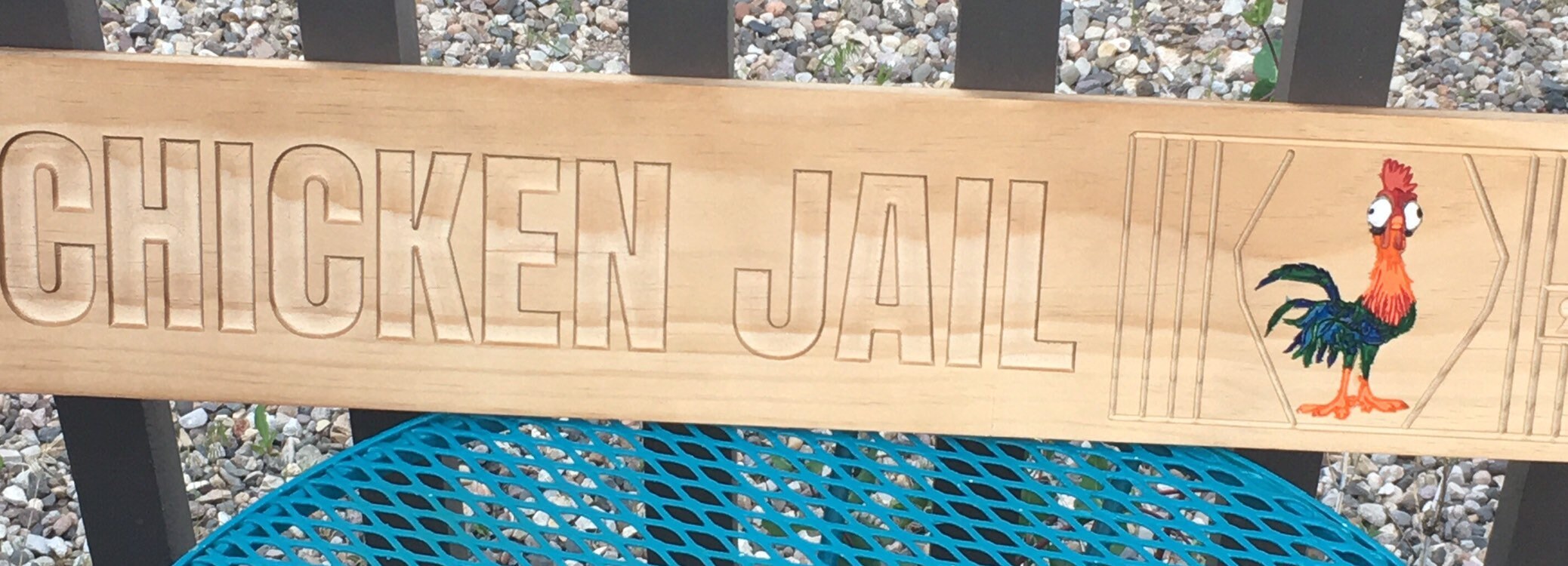 Chicken Jail Coop Sign Chicken Coop Sign Chicken Lovers Etsy