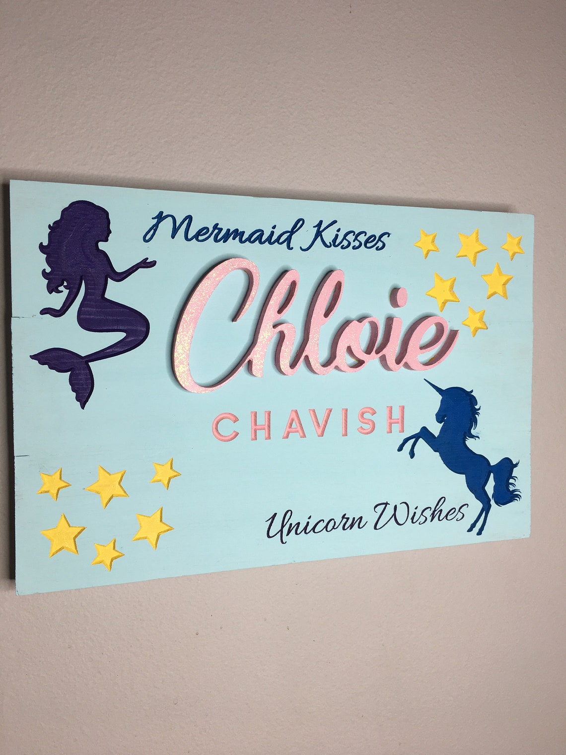 Personalized Bedroom Sign Custom Child/Teenager Room Sign Etsy