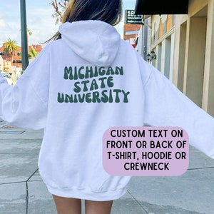 Custom College Hoodie, Custom University Sweatshirt, Personalized Retro Design University Crewneck, College Shirt, Personalized School Name