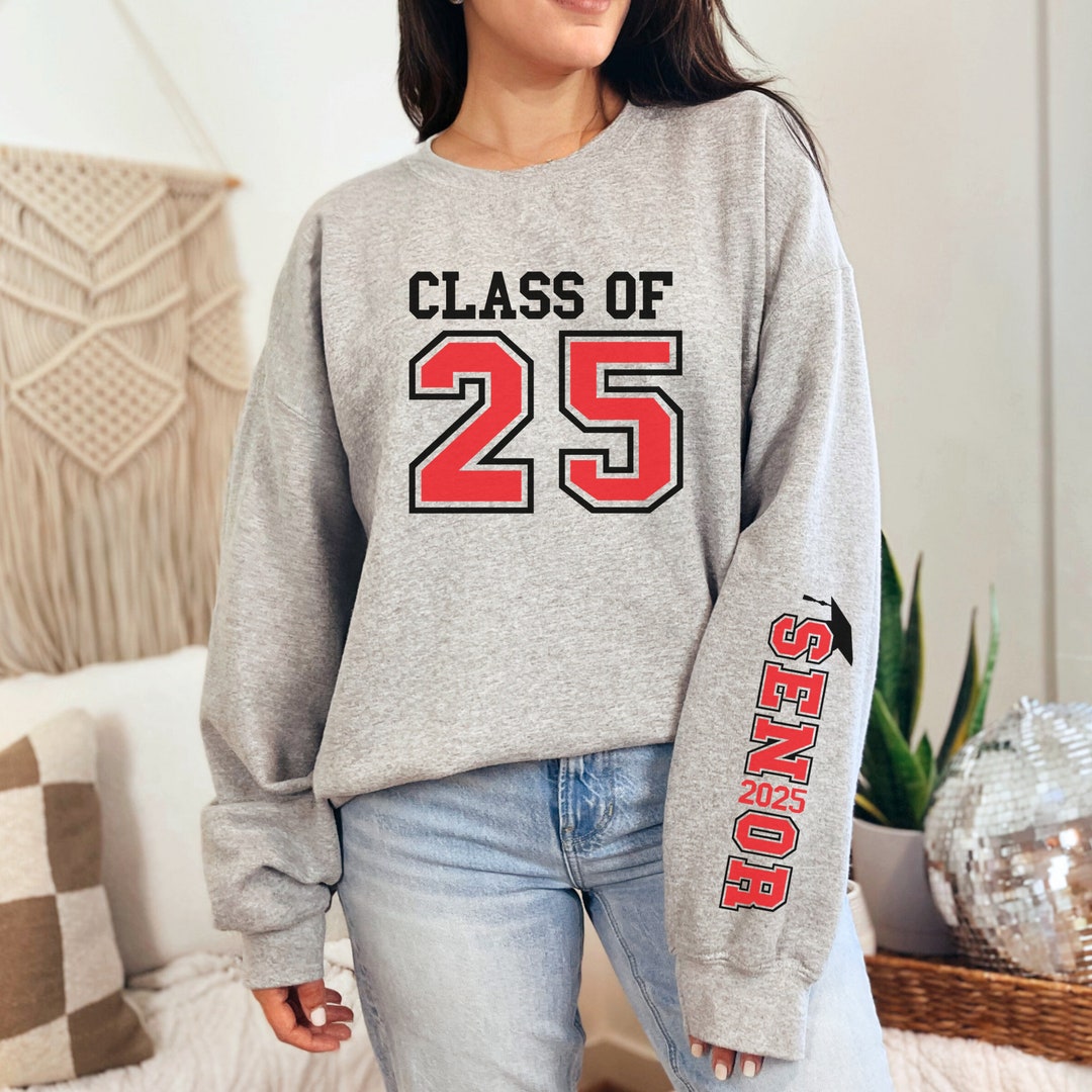 Class of 2025 Senior Sweatshirt, 2025 High School Senior Crewneck