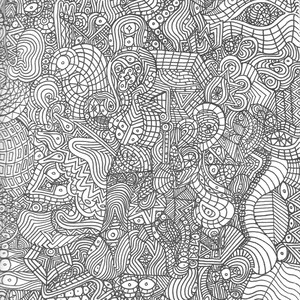 Trippy Detailed Psychedelic Coloring sheet for Adults and Kids