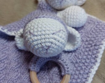 Schnuffel sheep/rattle set