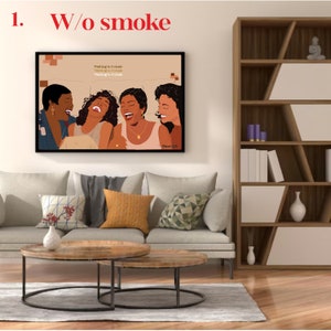 Waiting To Exhale, Black woman art, Waiting To Exhale Art, Black girl art, Black Girl poster, Black woman aesthetic, Black girl art set