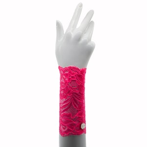 Polsino ~ pizzo rosa