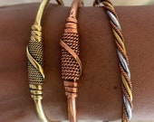 Brass copper bracelets (unisex)