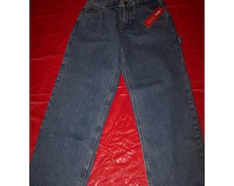 Real Ranch Blue Denim Jeans 5 Pocket Relax Fit Boys NWT Size 12