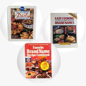 Vintage Favorite Brand Name Cookbook Trio: 1980s-90s Recipe Collection