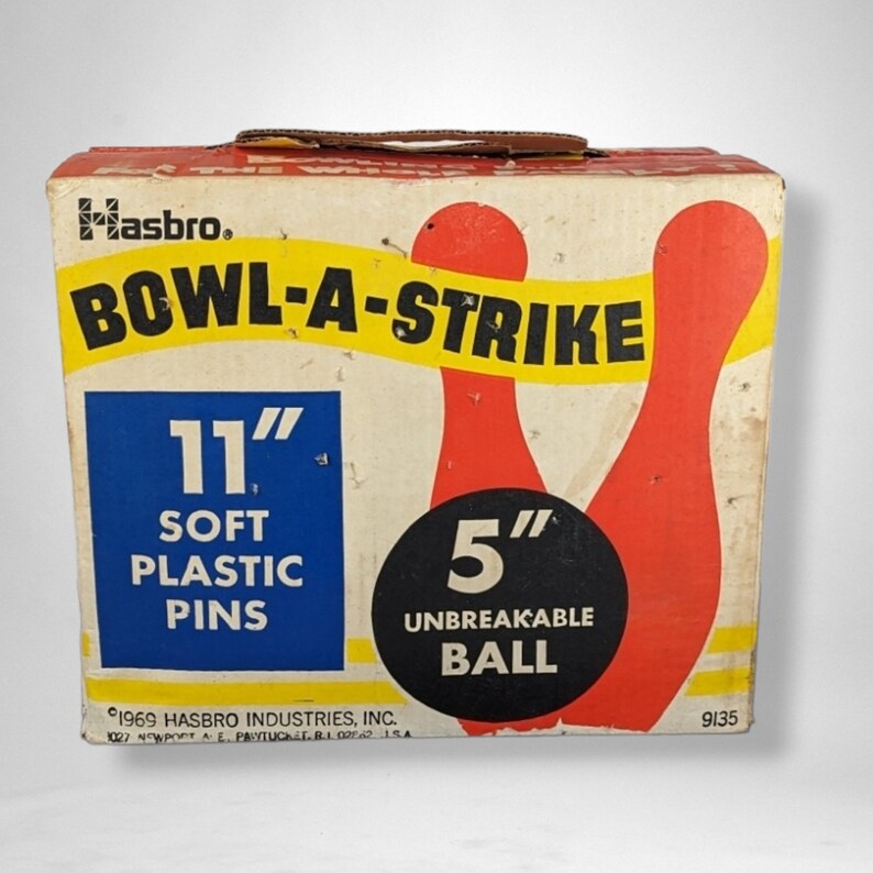1969 Hasbro Bowlastrike Game Vintage Bowling Toy Classic Family Fun