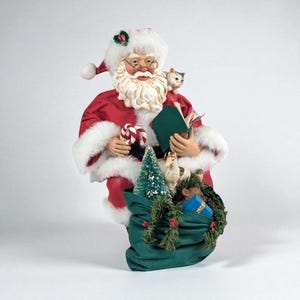 Collectible 1998 Clothique Possible Dreams Santa Figure: Sitting with Book