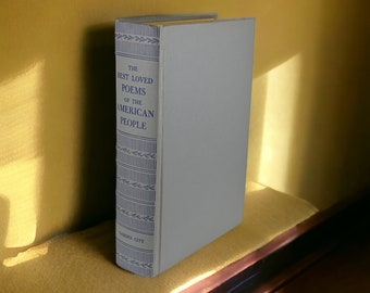1936 Best Loved Poems of the American People Hardcover Book