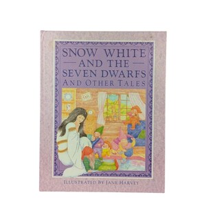Livre Blanche-Neige de 1988, illustrations de Jane Harvey, contes de fées vintage, cadeau pour les enfants, livre d'histoires classique