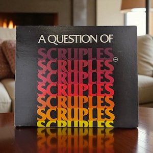 Vintage 1984 A Question of Scruples Board Game: Ethical Dilemma Party Game
