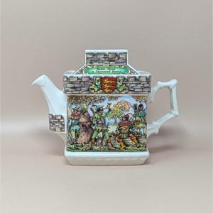1990s Sadler Robin Hood & Sheriff of Nottingham Teapot – Sherwood Forest Series